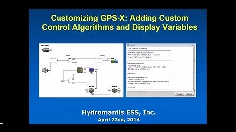 Webinar: GPS-X Model Customization