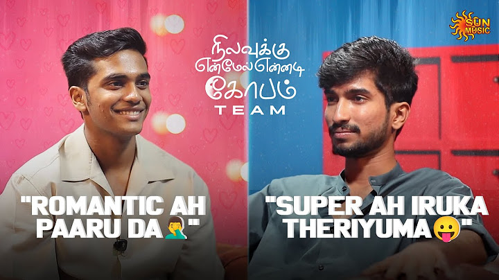 Romantic Staring Contest 🥰 FT.  Nilavuku En Mel Ennadi Kobam Team | Sun Music