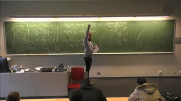 Neumann boundary conditions and the diffusion equation (Lecture 26 - 2018-10-03)