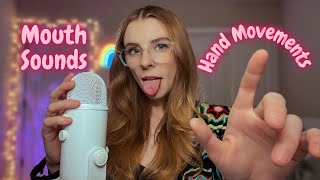 Asmr Fast And Aggressive Mouth Sounds With Hand Movements With Spit Painting