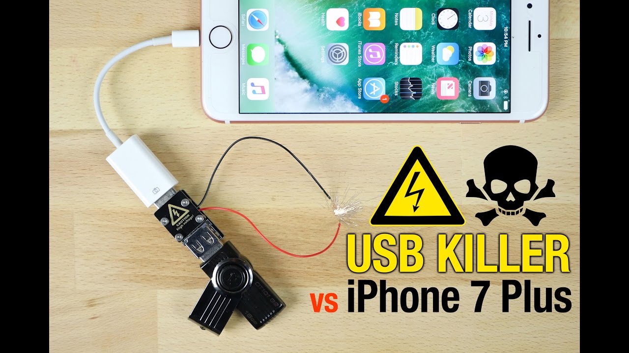 USB Killer vs iPhone 7 Plus - Instant Death? - YouTube