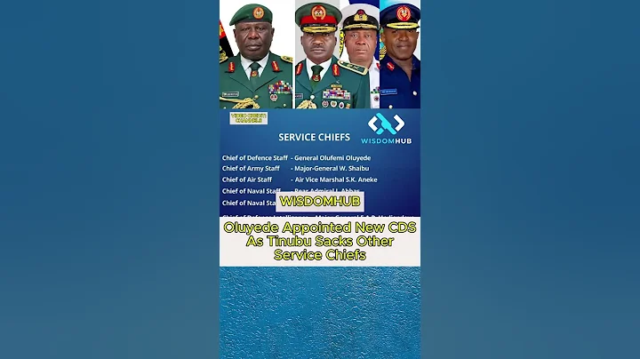 Oluyede Appointed New CDS As Tinubu Sacks Other Service Chiefs