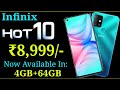 Infinix Hot 10 4GB RAM, 64GB storage version launched at Rs 8,999/-