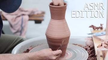 Throwing A Pair of Pottery Vases — ASMR Edition