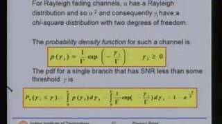 Lecture - 31 Equalization and Diversity Techniques (Contd.)