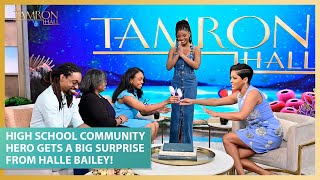 High School Community Hero Gets a Big Surprise From Halle Bailey!