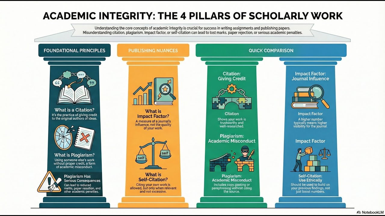 Объяснение понятий цитирования, импакт-фактора, плагиата и самоцитирования | Простое руководство