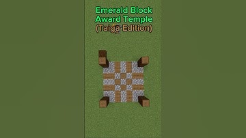 Minecraft Emerald Block Award Temple (Taiga Edition) #shorts #minecraft #minecraftshorts