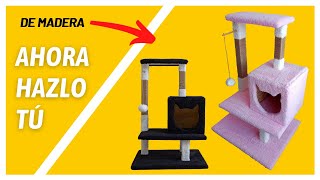 2024‍Cómo CONSTRUIR un RASCADOR PARA GATOS [PASO A PASO] | ÁRBOL para GATOS | CAT DIY