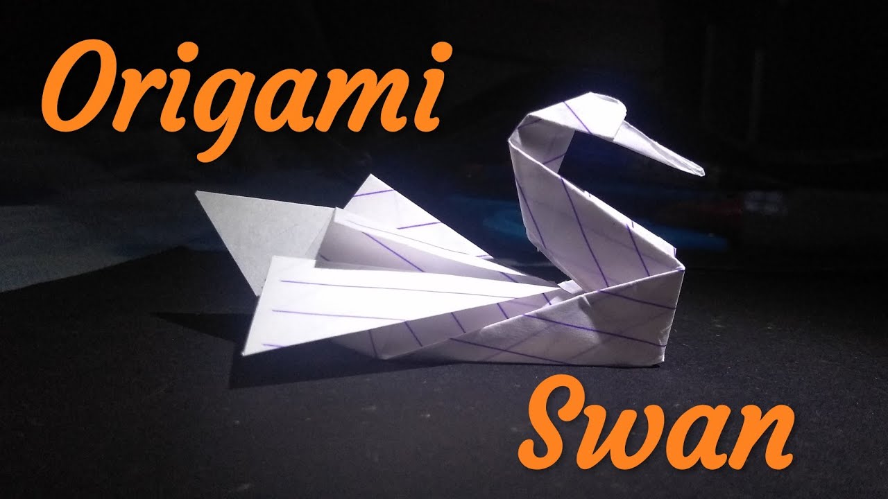 Notebook Origami How to make Origami Swan? YouTube