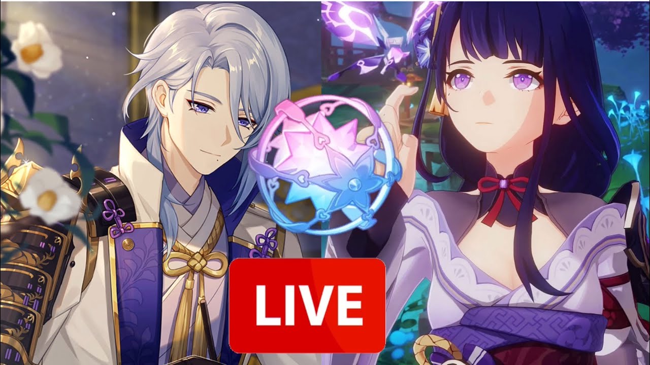 🔴 Pulling for Viewers on the 3.3 Raiden & Ayato Banner Genshin Live ...