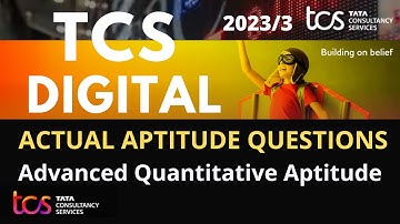 TCS Aptitude Questions and Answers | DIGITAL HIRING 2023 | Advanced Quantitative Aptitude - By MJ