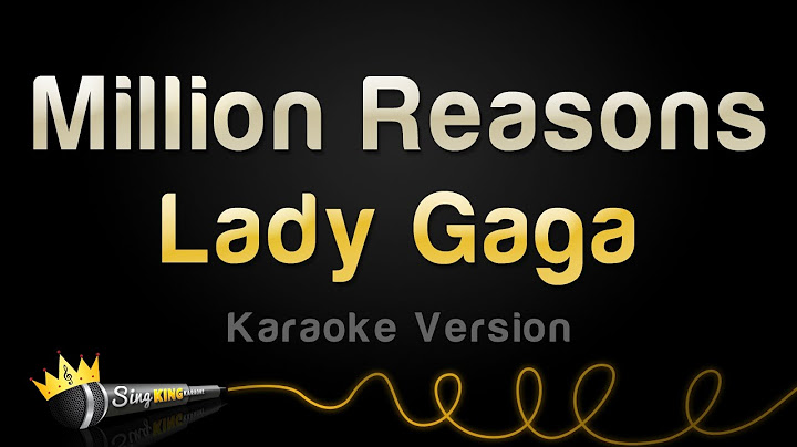 Million Reasons Karaoke version - Karaoke performance video thumbnail