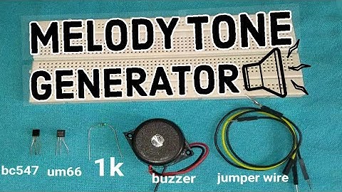 How to make  simple melody tone generatorBc547 and um66 | electronic project  | simple door bell |