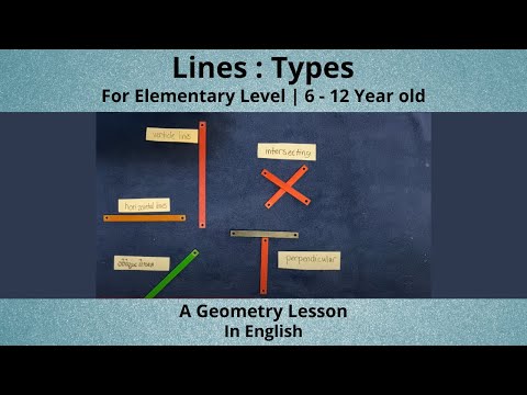 Types of Lines - Meaning with Examples, Geometry Lesson