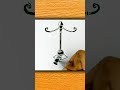Justice Drawing with Candle - Symbol of Truth and Light art #shorts #artyoutubeshorts