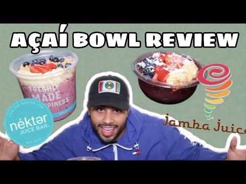 REVIEWING POPULAR AÇAÍ BOWLS  | Jamba Juice &  Nekter Bar  | Smoothie Bowl Taste Test
