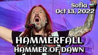 Hammerfall - Hammer of Dawn @Arena, Sofia, Bulgaria🇧🇬 October 13, 2022 LIVE HDR 4K