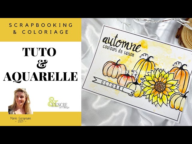 Tuto : crayon aquarellable en scrapbooking