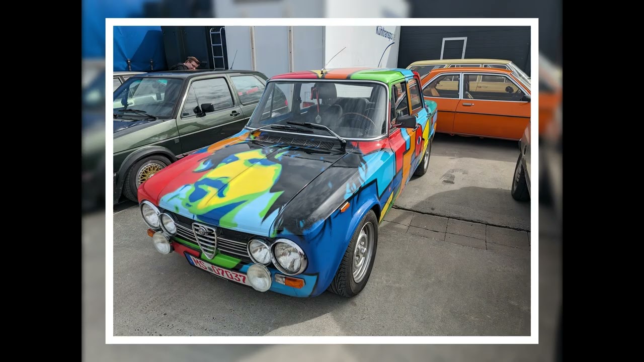 Kunterbunt oder was? Oldtimertreffen beim Autohaus Voss in Rosendahl am 7.4.2024