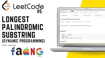 5. Longest Palindromic Substring | Leetcode Medium (Dynamic Programming)