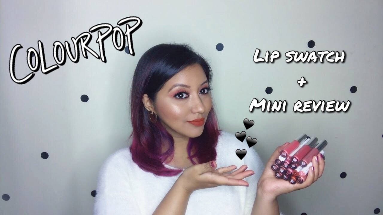 ColourPop Lip Swatches & Mini Review on Medium/Indian/Brown Skin || 13 Shades