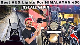 Best 70W Super Strong AUX LIGHTS & HANDGUARDS On My Himalayan 450 | Ready For Long Ride