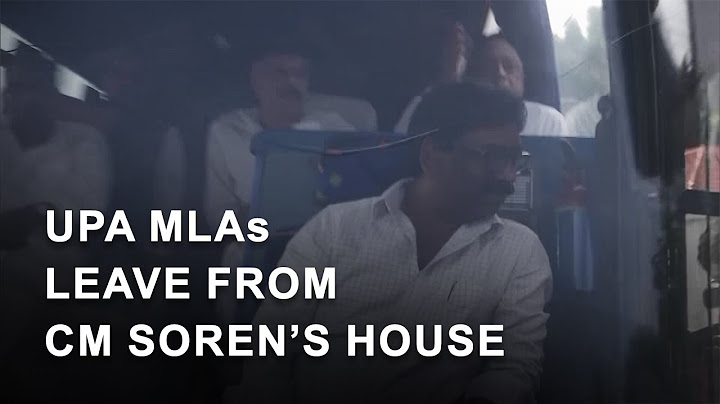 Jharkhand political crisis: UPA MLAs leave from residence of CM Hemant Soren in Ranchi