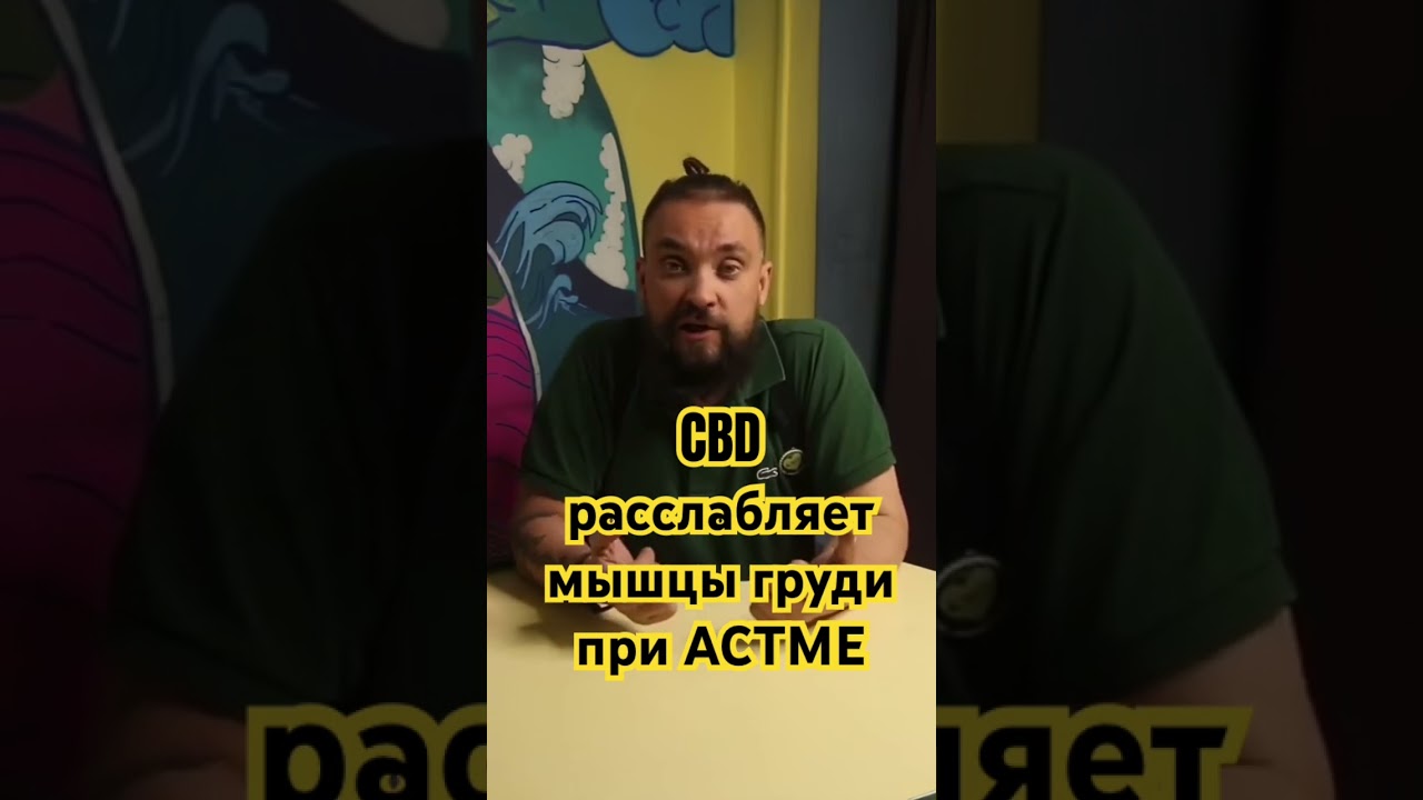 CBD снижает тонус грудных мышц и снижает количество приступов АСТМЫ 