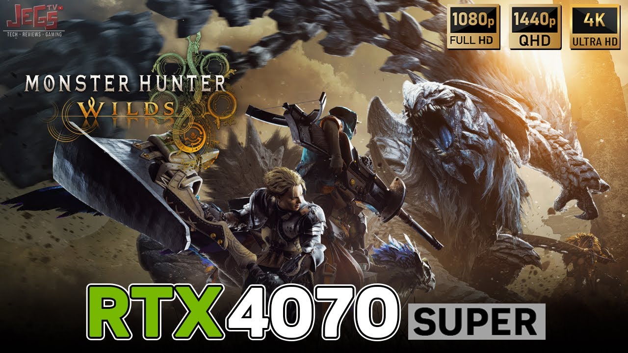 Monster Hunter Wilds | RTX 4070 Super | FHD, QHD, 4K benchmarks