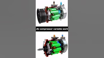ac compressor variable work mechanism #mechanicalengineering