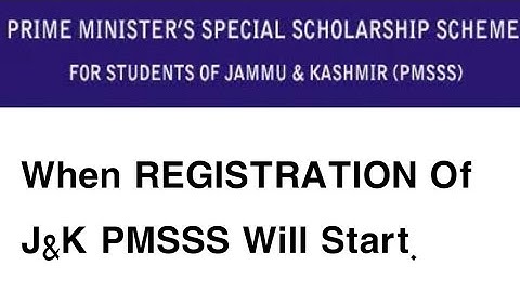 PMSSS 2023-24 Registration Update/When Registration Will Be Started/Update From Director PMSSS.