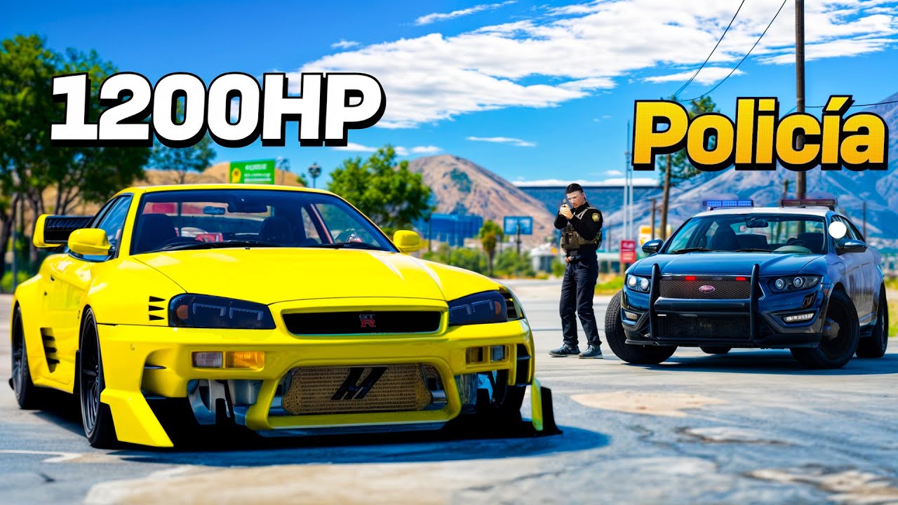 Usamos Un R34 Para Librarnos De Los Policias Gta Rp