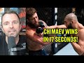 REACTION: Khamzat Chimaev wins in 17 seconds I UFC Vegas 11