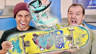 Skater Vs Rollerblader Ft Rob Scallon screenshot 1