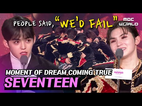[ENG/JPN] Seizing the trophy after 9 years on the same awards which SVT left <strong>empty</strong>-handed #SEVENTEEN