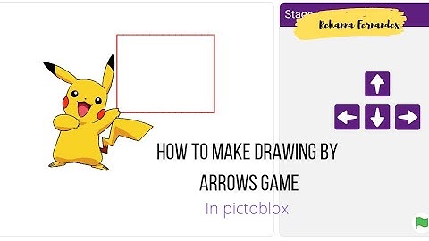 How to make Drawing by arrow keys game in pictoblox |Rehanna Fernandes |