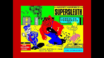 Grumpy Gumphrey Supersleuth - ZX Spectrum - Full Playthrough