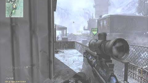 MSR Sniper 7 kill feed MW3