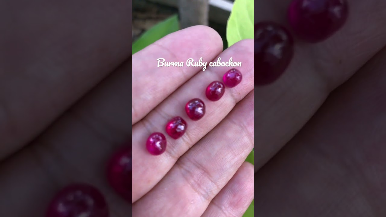 Cabochon Ruby from Burma Mogok
