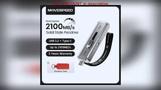 A must-have product! MOVESPEED SP20 2100MB\/s USB Flash Drive 2TB 1TB USB3.2 Gen 2 Type C Solid Sta