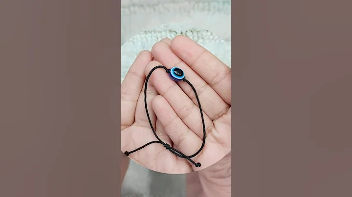 DIY Evil Eye bracelet 😱🤣#moniartanddiy #shorts #evileye #bracelet #craft #diy