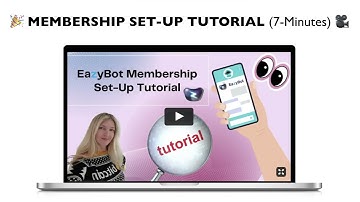 ️(EazyBot) 🎉 MEMBERSHIP SET-UP TUTORIAL 🎥