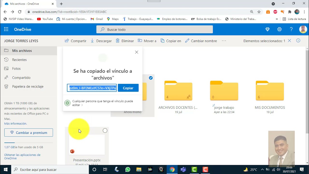 CREAR CARPETAS EN LA NUBE Y COMPARTIR VÍNCULO - YouTube