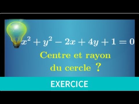 Vidéo: Quelle est l'équation d'un cercle de rayon 5 ?