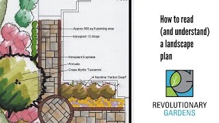 How to read a landscape plan You