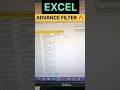 EXCEL ADVANCE FILTER Best Trick in Excel | Excel Shorts Advance Filter | COMPUTER EXPERTISE