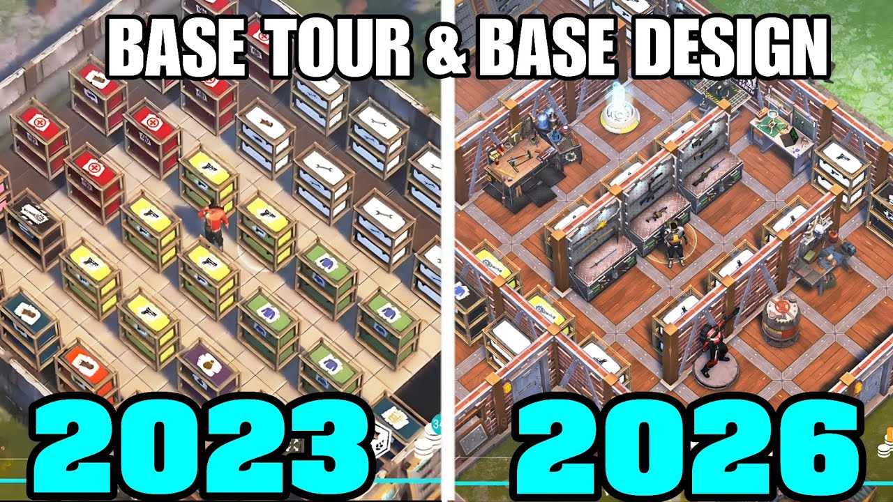 BASE TOUR & BASE DESIGN! 2023 vs 2026 - Last Day on Earth: Survival 