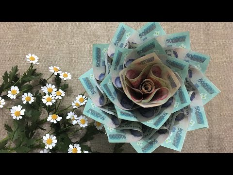 Video Hoa tiền/ Cách gấp hoa tiền đơn giản tại nhà/hoa làm... - youtube