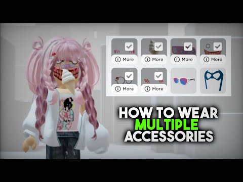 How to equip multiple accessories in roblox!💕😍 #CapCut #r6 #r15 #r6a